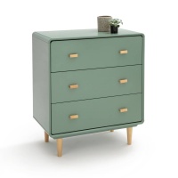 Комод Jimi 3 ящика единый размер зеленый LA REDOUTE INTERIEURS  фото, kupilegko.ru